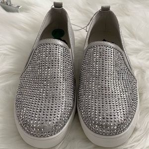 Fergalicious Silver Slip-on Sneakers